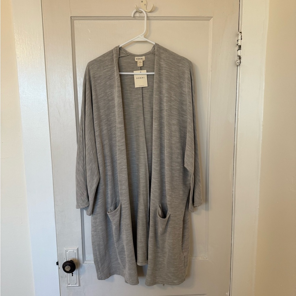 DONNI. New With Tags Sandwash Cardigan - Size OSFA Plus